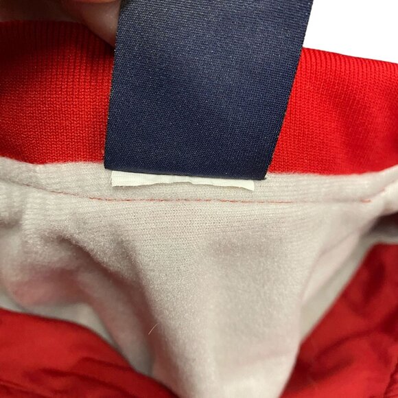 Mizuna XL Red Windbreaker Jacket 1/4 Zip Vented Back Pullover Athletic Training - Picture 10 of 12